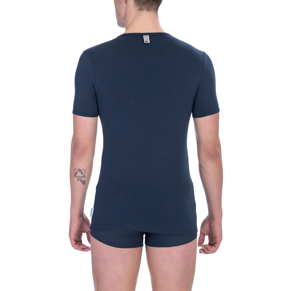 Bikkembergs Blue Cotton Men&