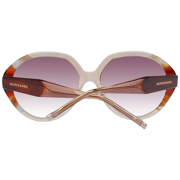 Scotch &amp; Soda Brown Acetate Sunglasses