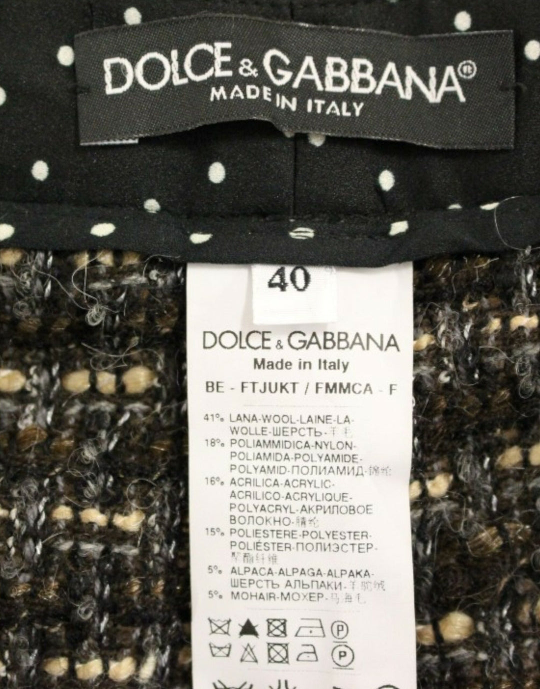 Dolce &amp; Gabbana Multicolor wool shorts pants