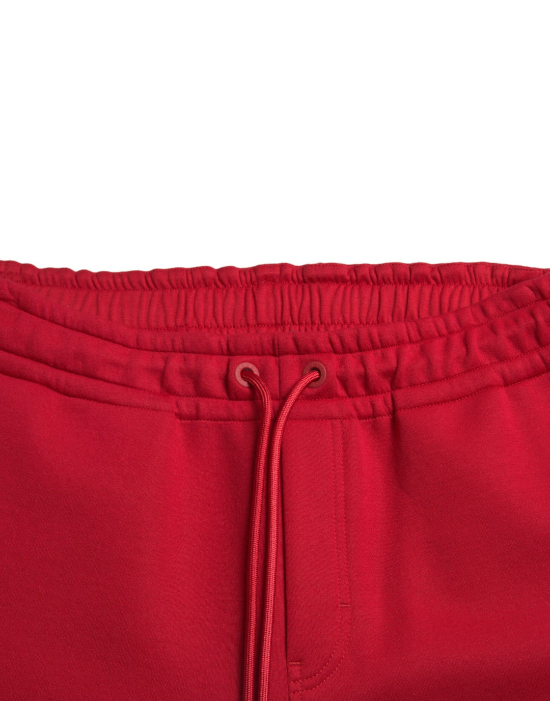 Dolce &amp; Gabbana Red Cotton Blend Skinny Jogger Pants