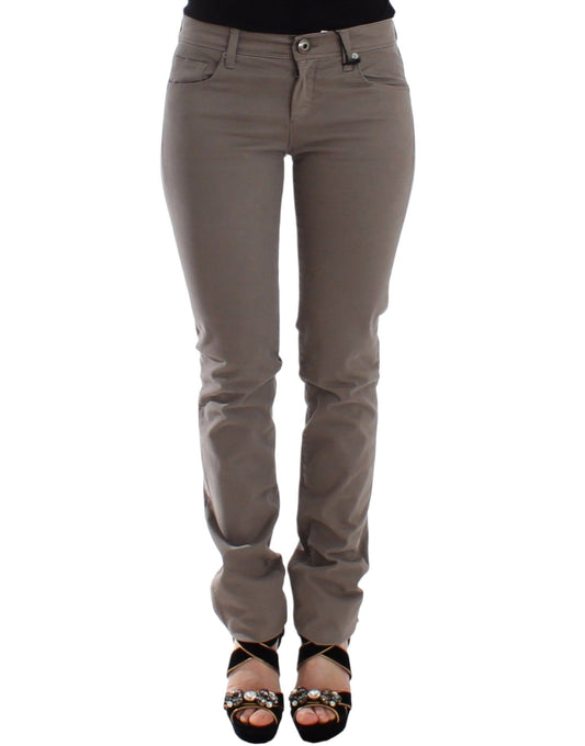 Jean skinny taupe chic Ermanno Scervino pour un style raffiné