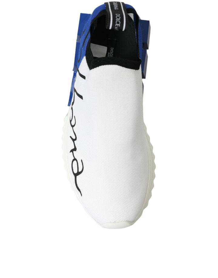 Zapatillas Dolce &amp; Gabbana Chic Low Top Sorrento en azul y blanco