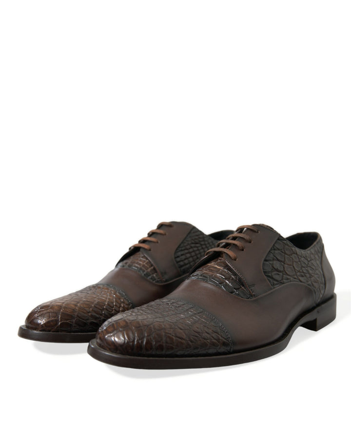 Elegantes zapatos de vestir Oxford de piel texturizada de Dolce &amp; Gabbana