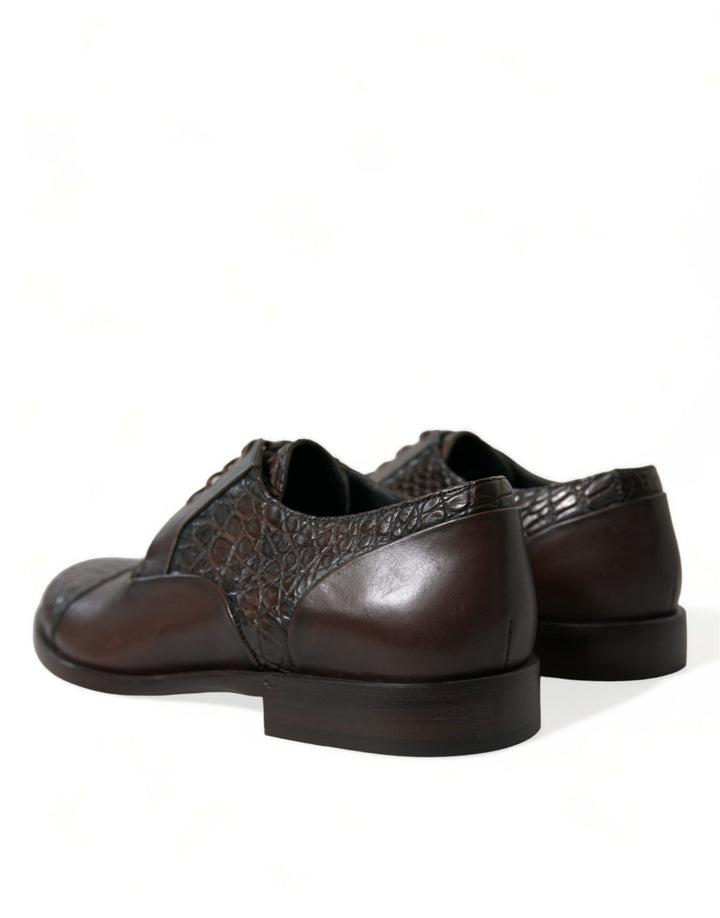 Elegantes zapatos de vestir Oxford de piel texturizada de Dolce &amp; Gabbana