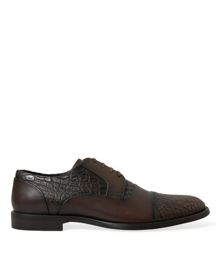 Elegantes zapatos de vestir Oxford de piel texturizada de Dolce &amp; Gabbana
