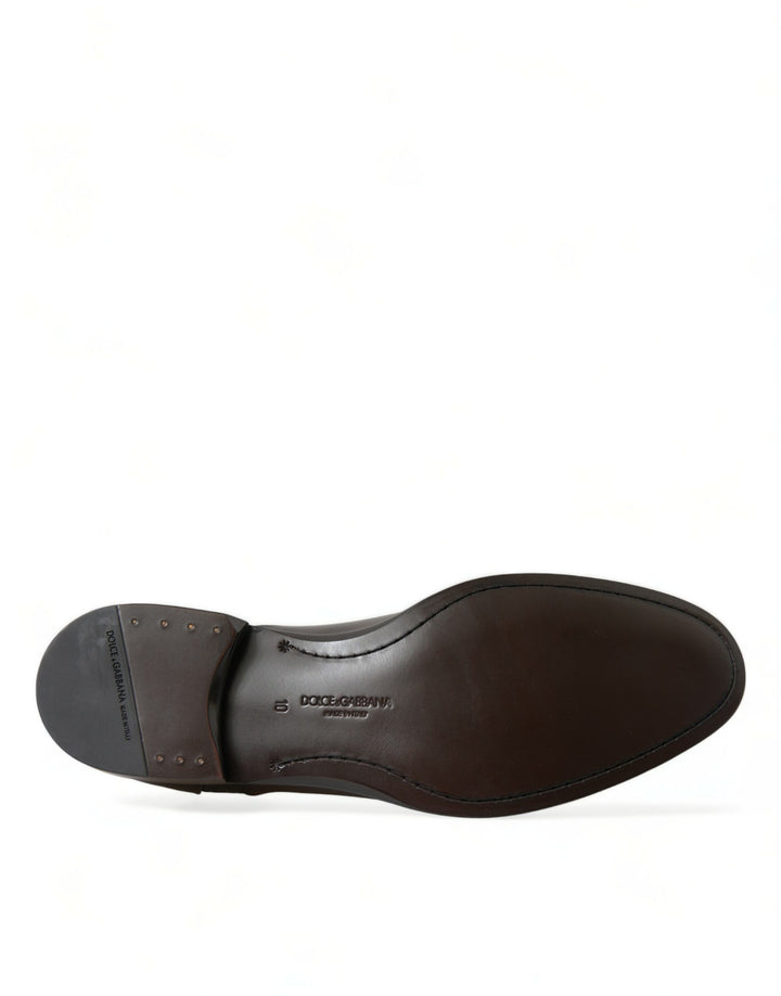 Zapatos de vestir Derby elegantes de color marrón de Dolce &amp; Gabbana