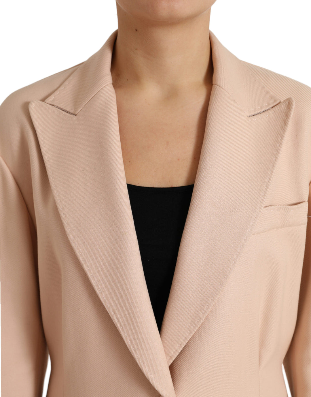 Dolce &amp; Gabbana Beige Cotton Single Breasted Long Coat Jacket