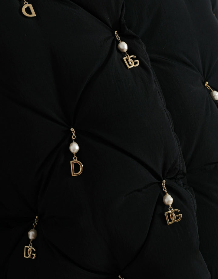 Chaqueta acolchada elegante con adorno de perlas de Dolce &amp;amp; Gabbana
