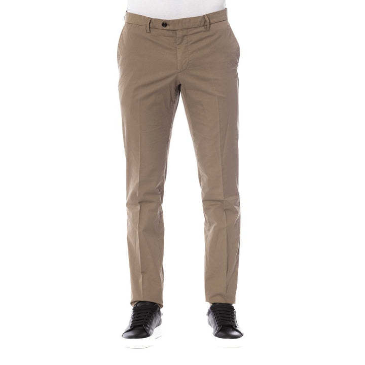 Pantalon homme en coton marron Trussardi