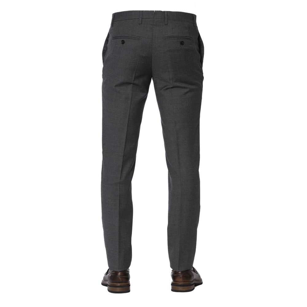 Pantalon homme en laine grise Trussardi