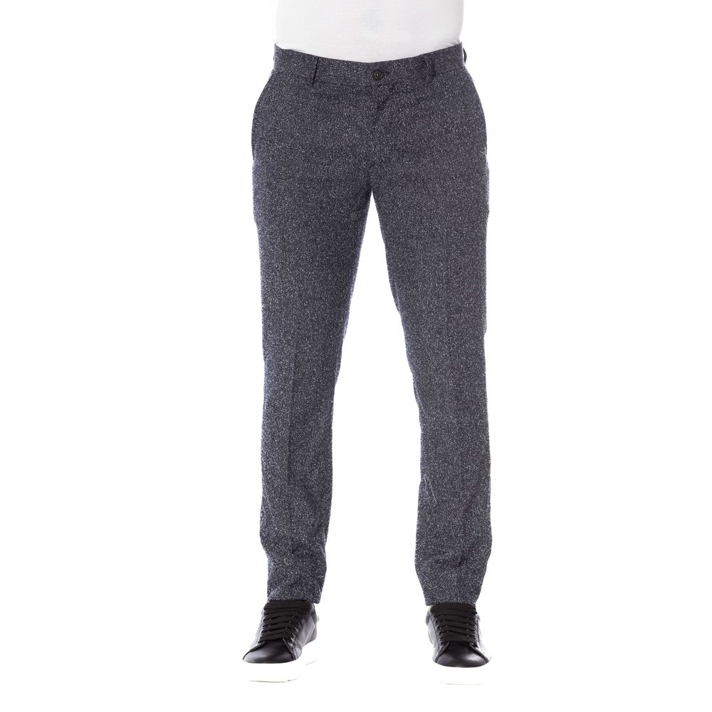 Pantalones Trussardi de algodón negro para hombre