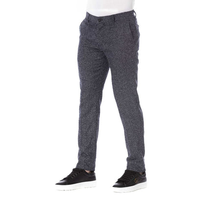 Pantalones Trussardi de algodón negro para hombre