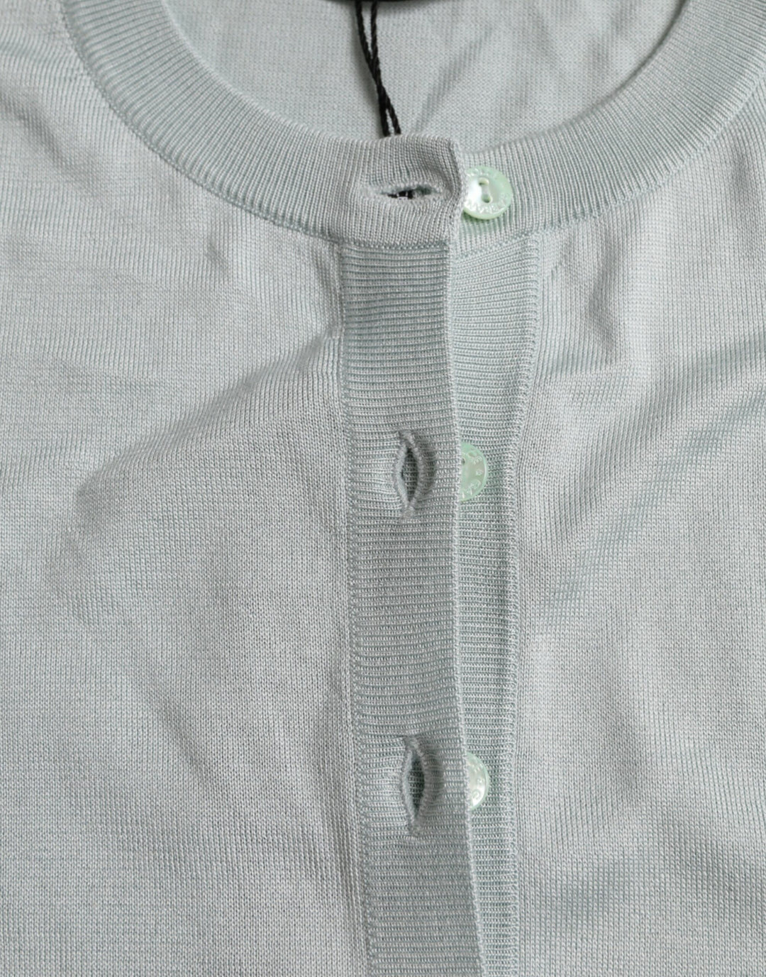 Dolce &amp;amp; Gabbana élégant cardigan en soie bleu clair