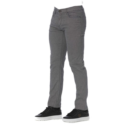 Pantalones Trussardi Jeans de algodón gris para hombre