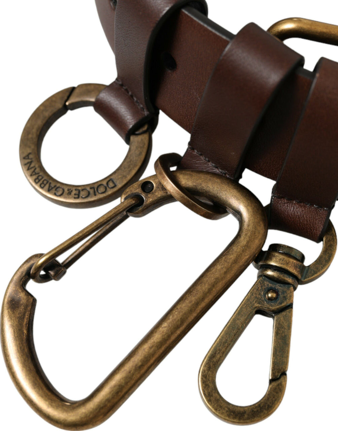 Ceinture élégante en cuir de veau marron Dolce &amp;amp; Gabbana - Accessoire intemporel