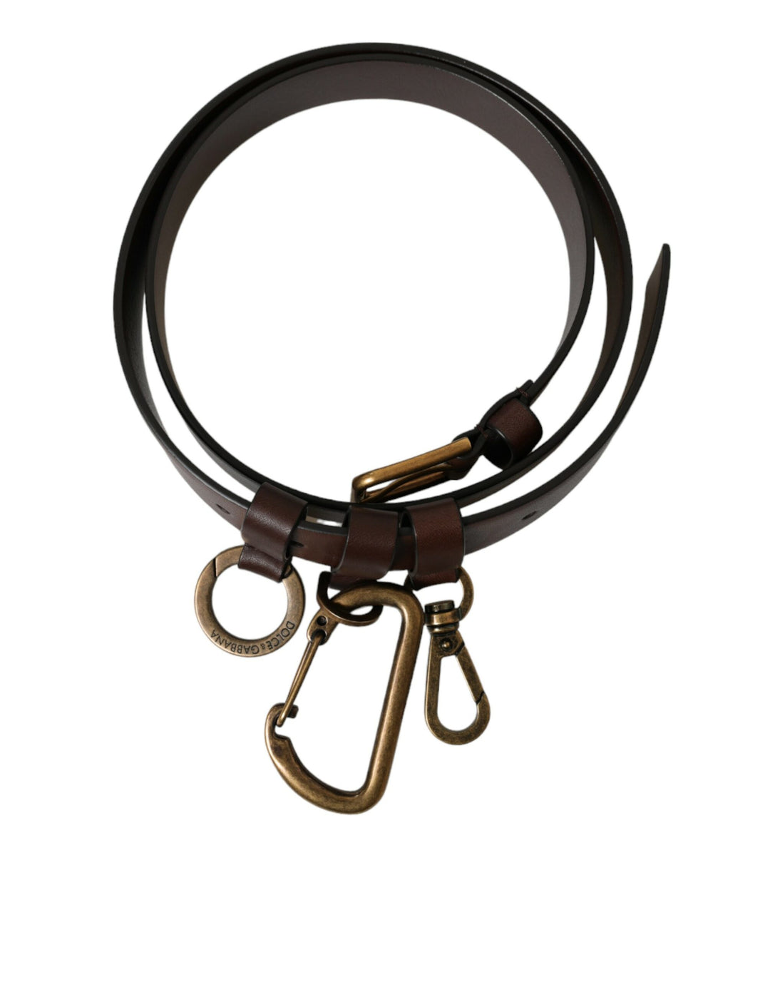 Ceinture élégante en cuir de veau marron Dolce &amp;amp; Gabbana - Accessoire intemporel