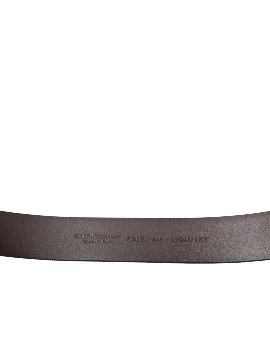 Ceinture élégante en cuir de veau marron Dolce &amp;amp; Gabbana - Accessoire intemporel