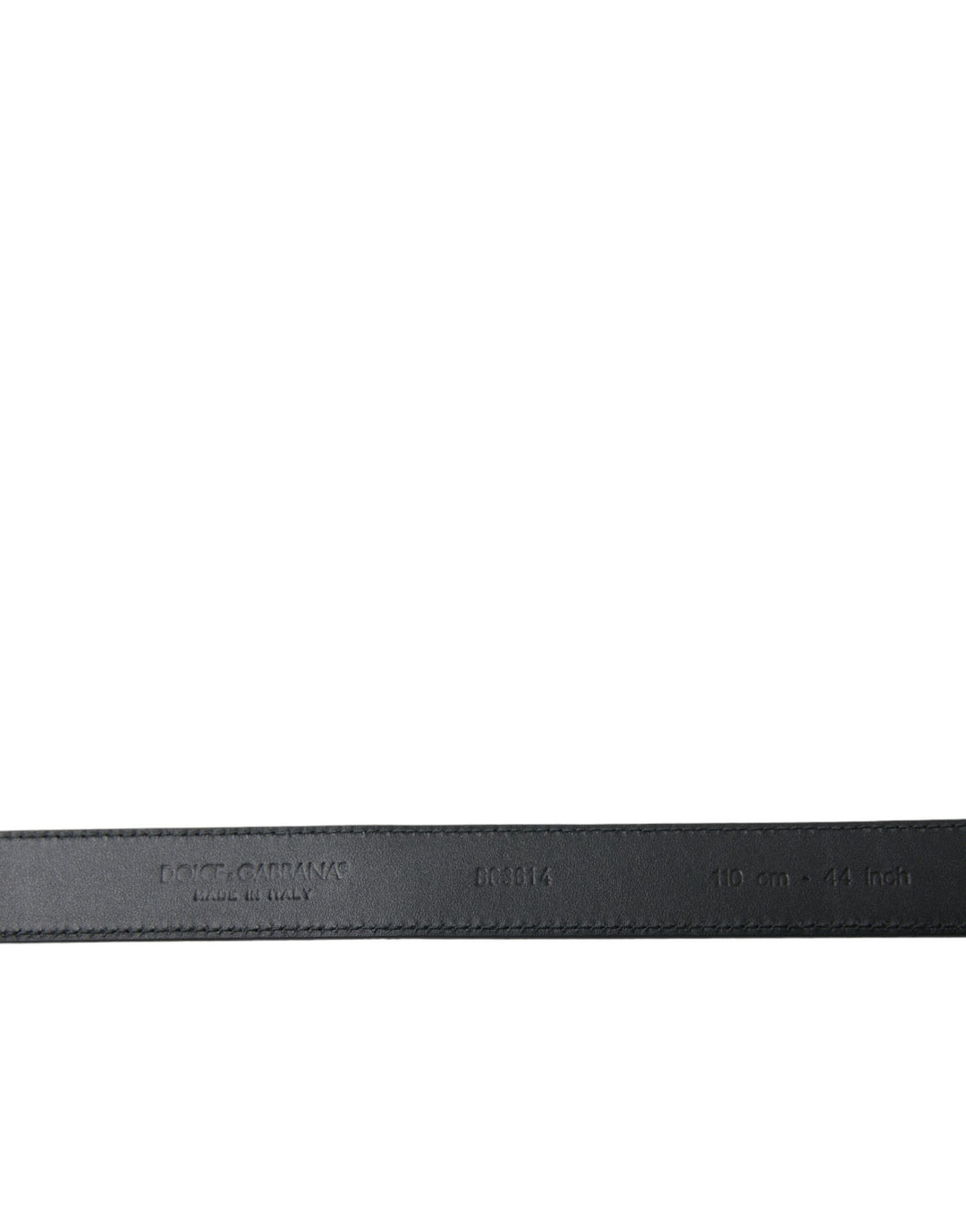 Dolce &amp; Gabbana Black Goat Leather Antique Metal Buckle Belt