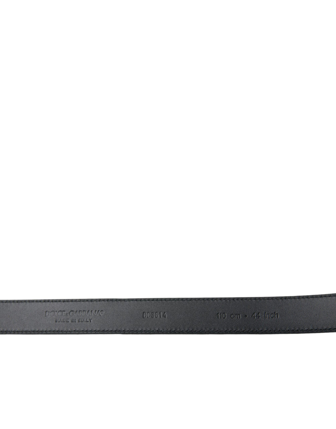 Dolce &amp; Gabbana Black Suede Leather Gold Metal Buckle Belt
