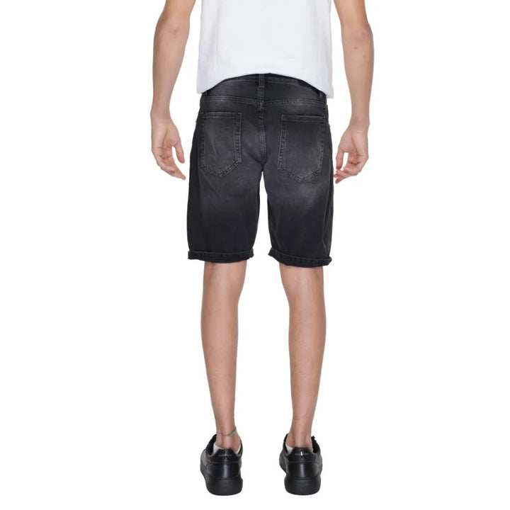 Antony Morato Black Cotton Bermuda Shorts
