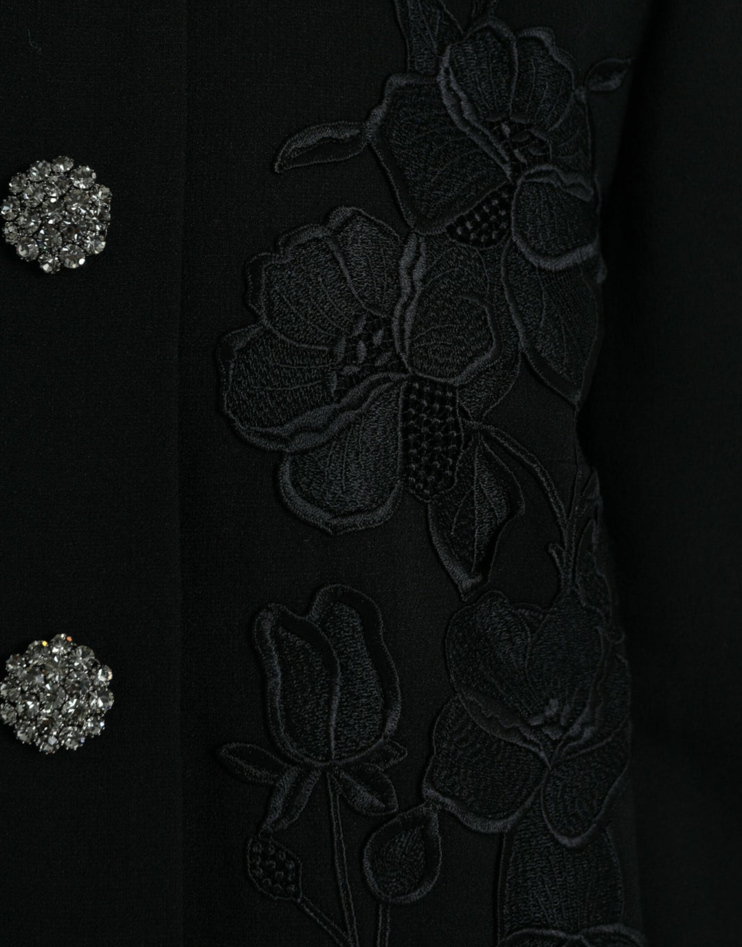 Gabardina elegante de lana con botones florales de Dolce &amp;amp; Gabbana