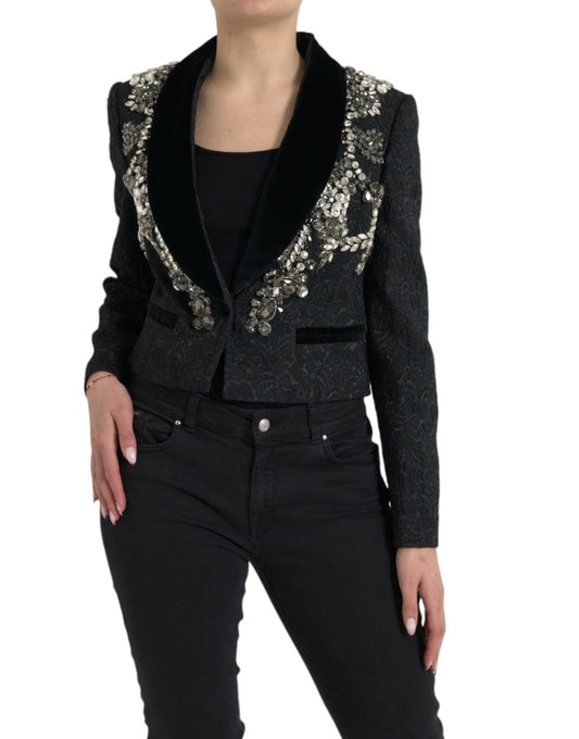 Chaqueta elegante negra con adornos de Dolce &amp; Gabbana