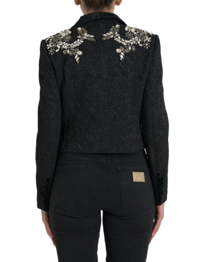 Chaqueta elegante negra con adornos de Dolce &amp; Gabbana