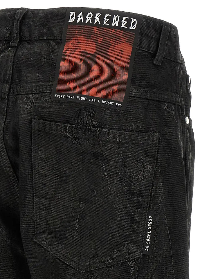 44 Label Group Black Cotton Jeans Denim