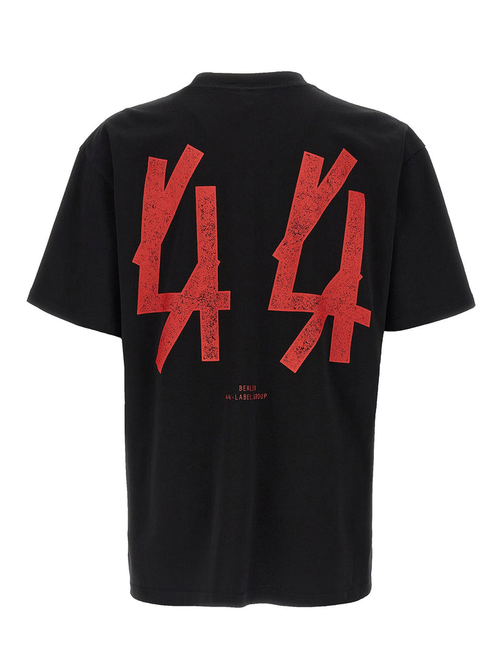 44 Label Group Black Cotton T-shirt