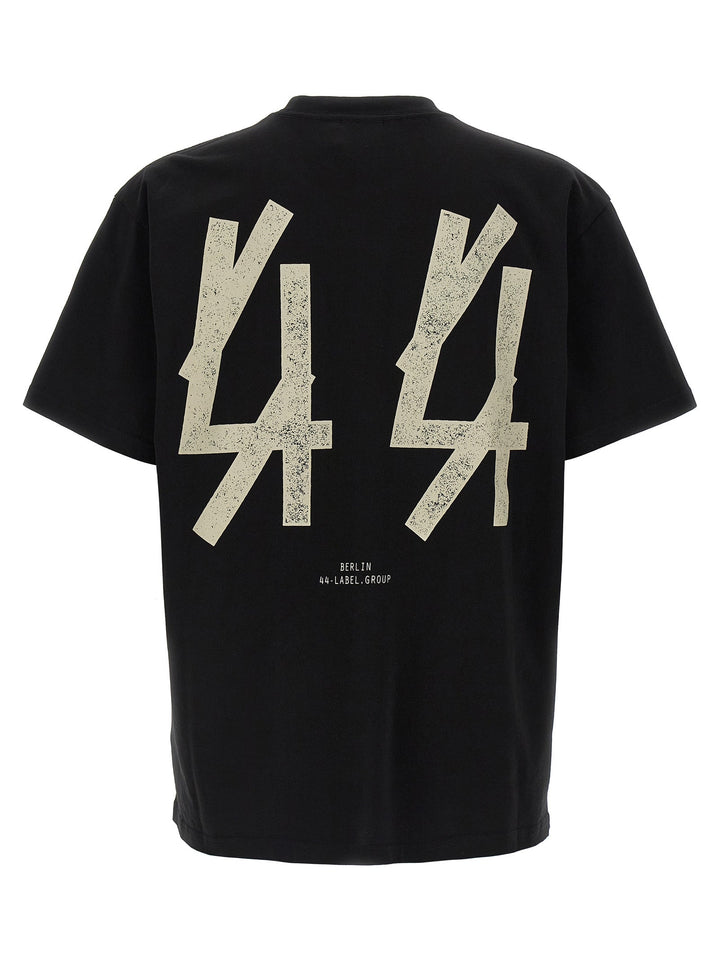 44 Label Group Black Cotton T-shirt