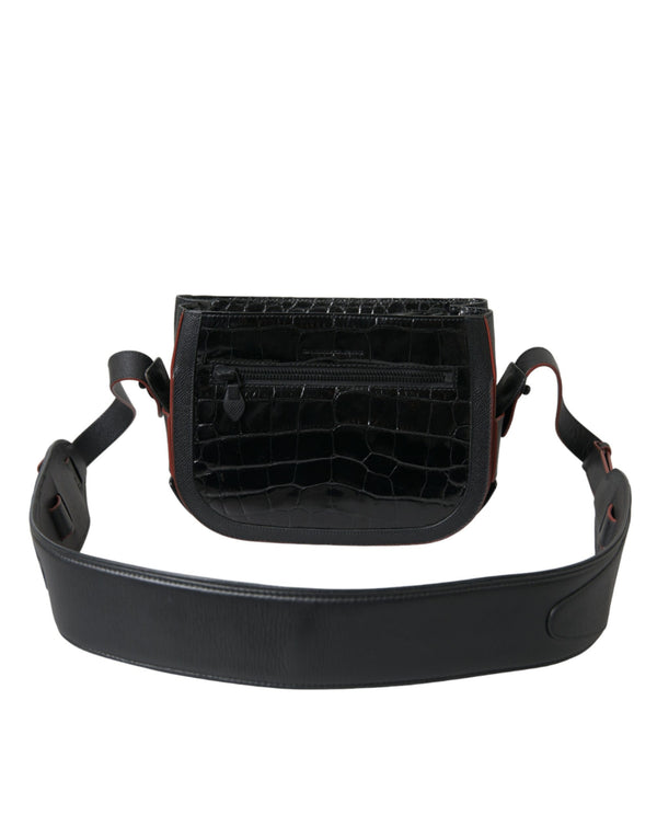 Balenciaga - Black Exotic Leather Shoulder Crossbody Camera Bag
