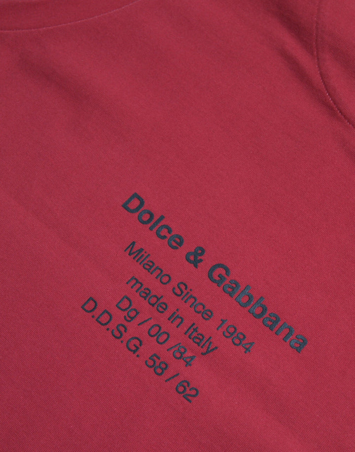 Dolce &amp; Gabbana Red Leopard Print Sleeveless Tank T-shirt