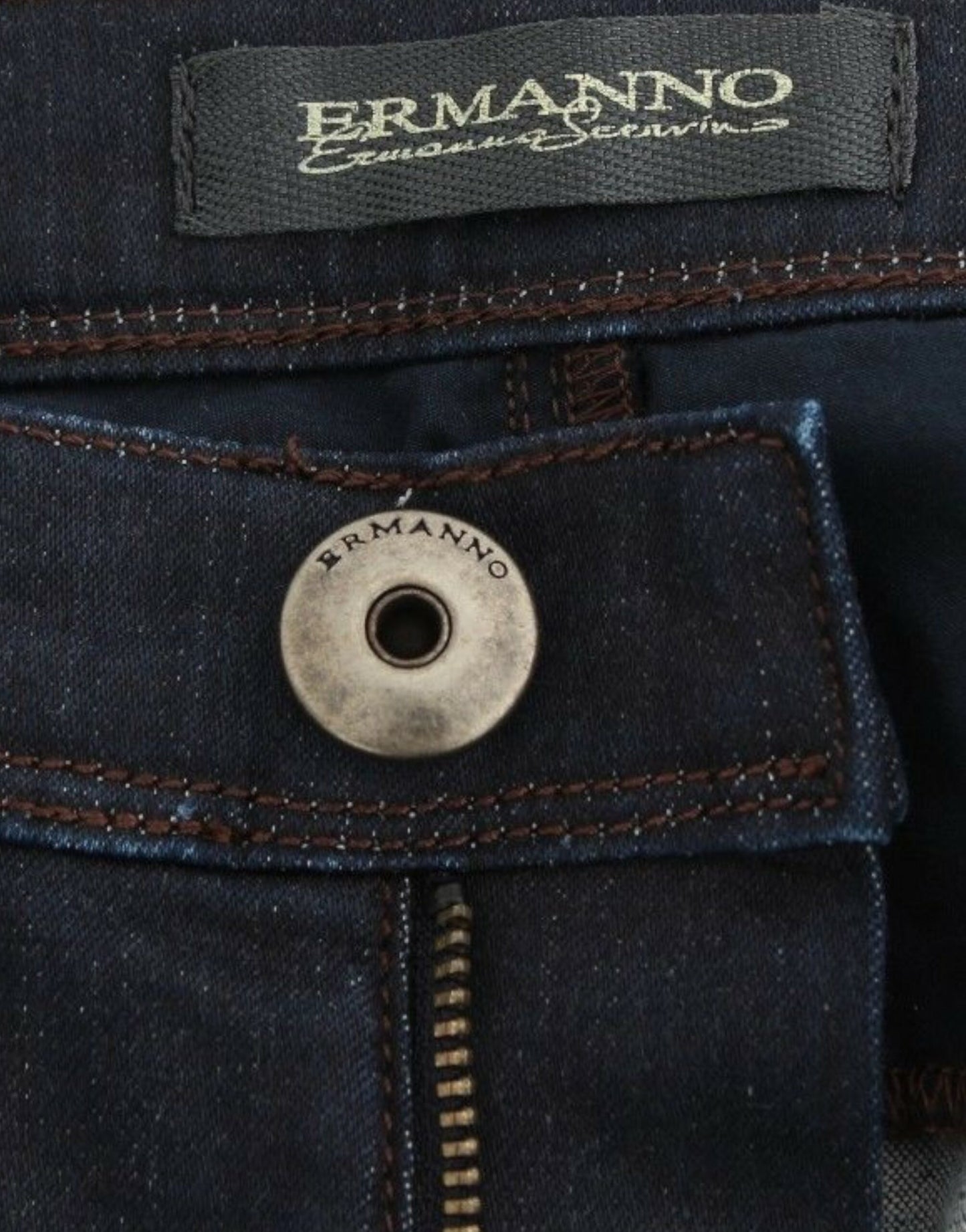 Ermanno Scervino Vaqueros Slim Azul Oscuro Sensación