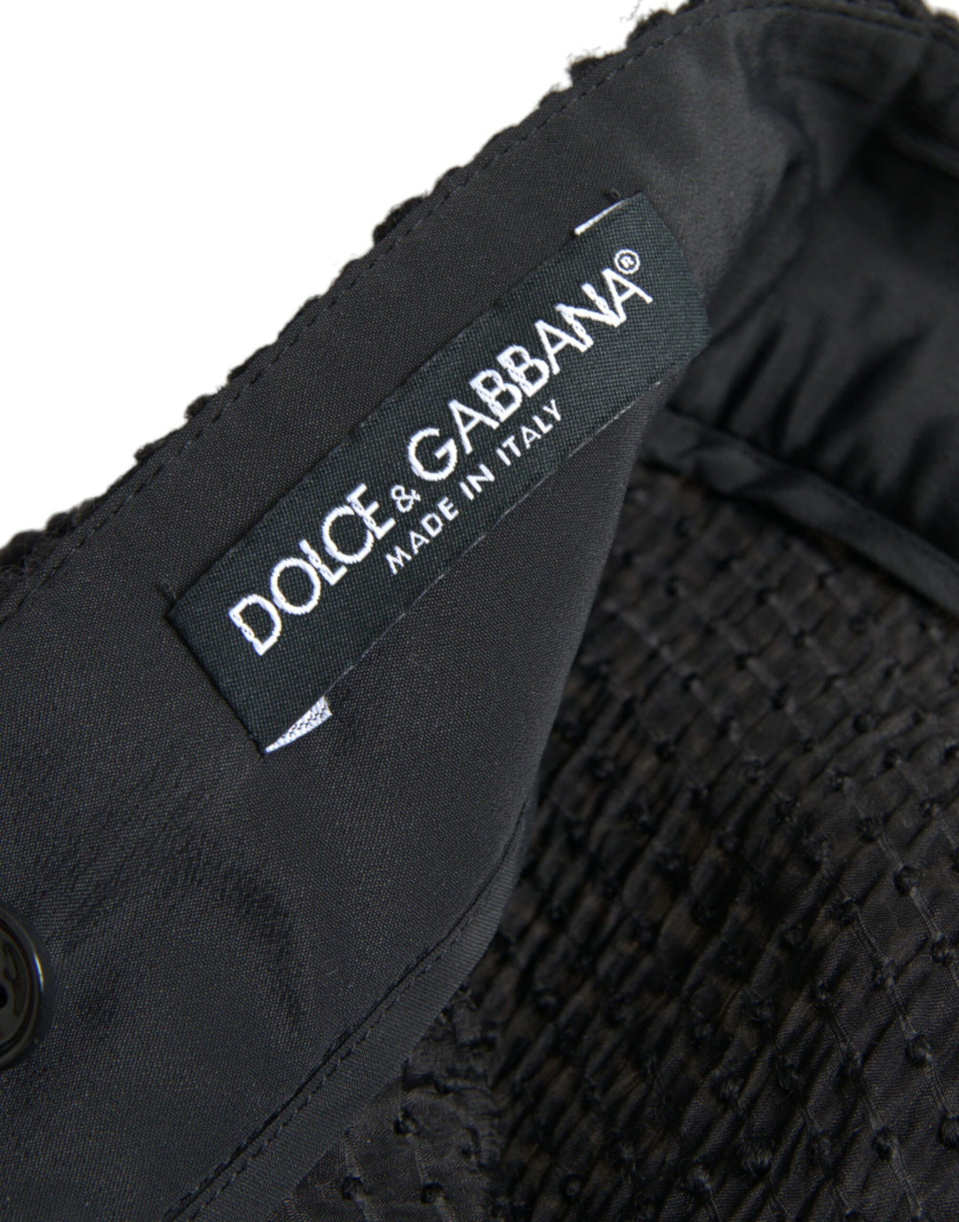 Jupe trapèze noire taille haute longueur genou Dolce &amp;amp; Gabbana