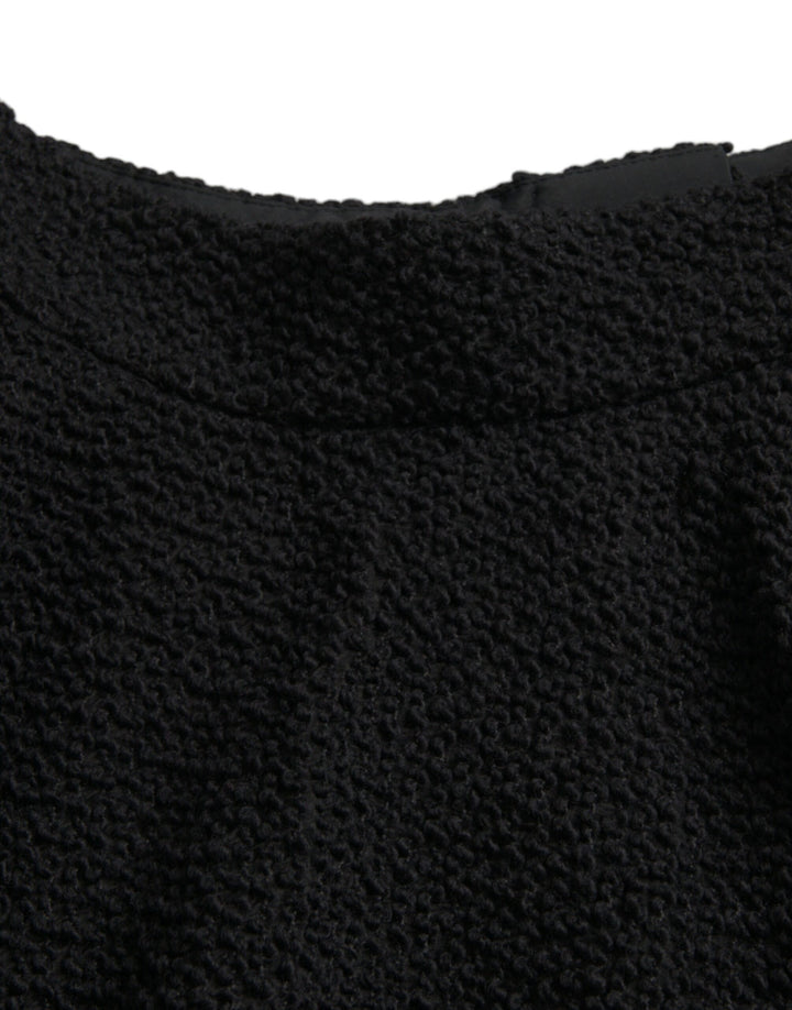 Jupe trapèze noire taille haute longueur genou Dolce &amp;amp; Gabbana
