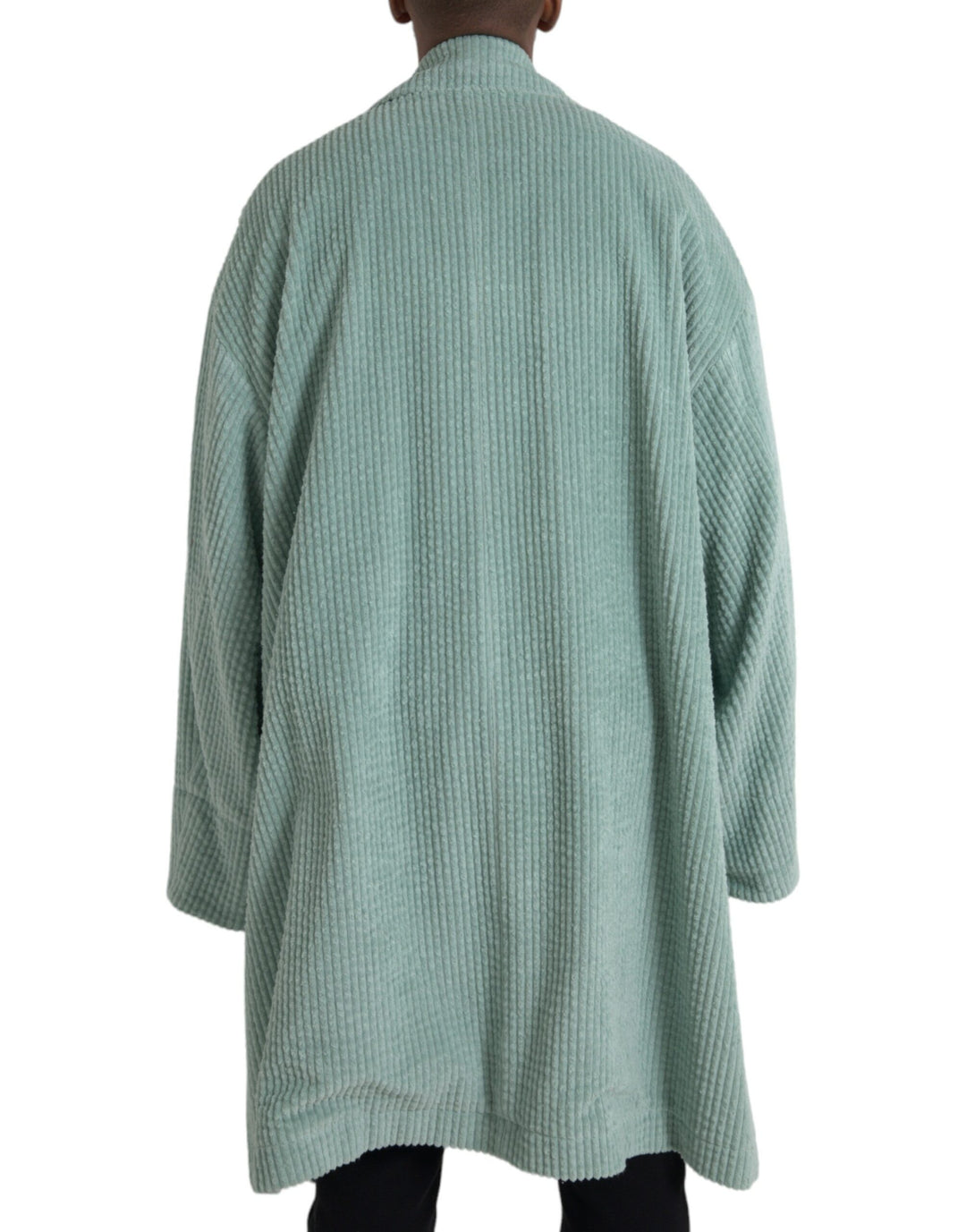 Chaqueta de pana de algodón azul con doble botonadura de Dolce &amp; Gabbana