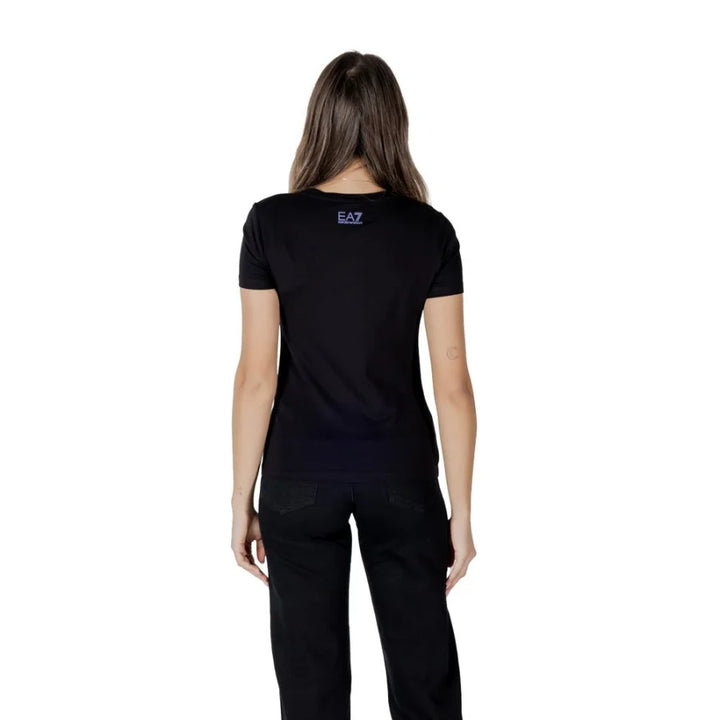 EA7 Emporio Armani Black Cotton T-Shirt