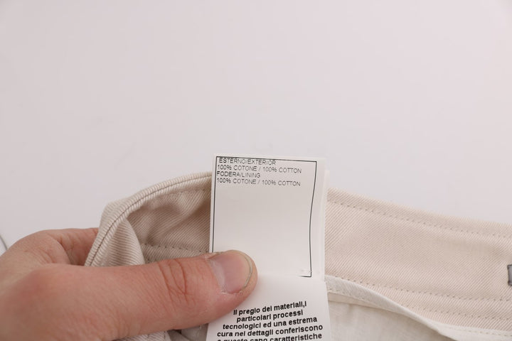 Vestido vaquero blanco de corte entallado de Ermanno Scervino para impresionar