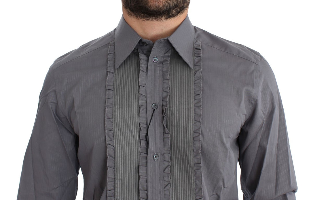 Dolce &amp; Gabbana Purple Torero GOLD Slim Fit Dress Shirt