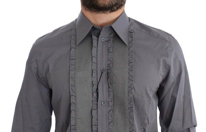 Dolce &amp; Gabbana Purple Torero GOLD Slim Fit Dress Shirt