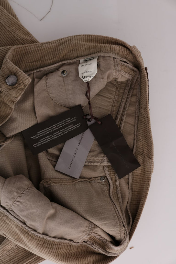 Pantalones de vestir Ermanno Scervino de corte regular de lujo italiano