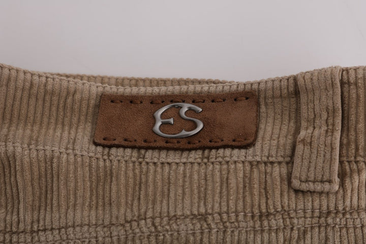 Pantalones de vestir Ermanno Scervino de corte regular de lujo italiano