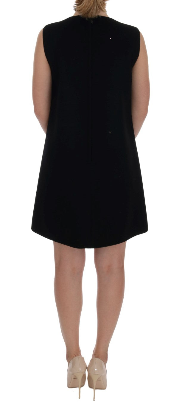 Dolce &amp; Gabbana Black I AM A PRINCESS Crystal Shift Dress women’s dress