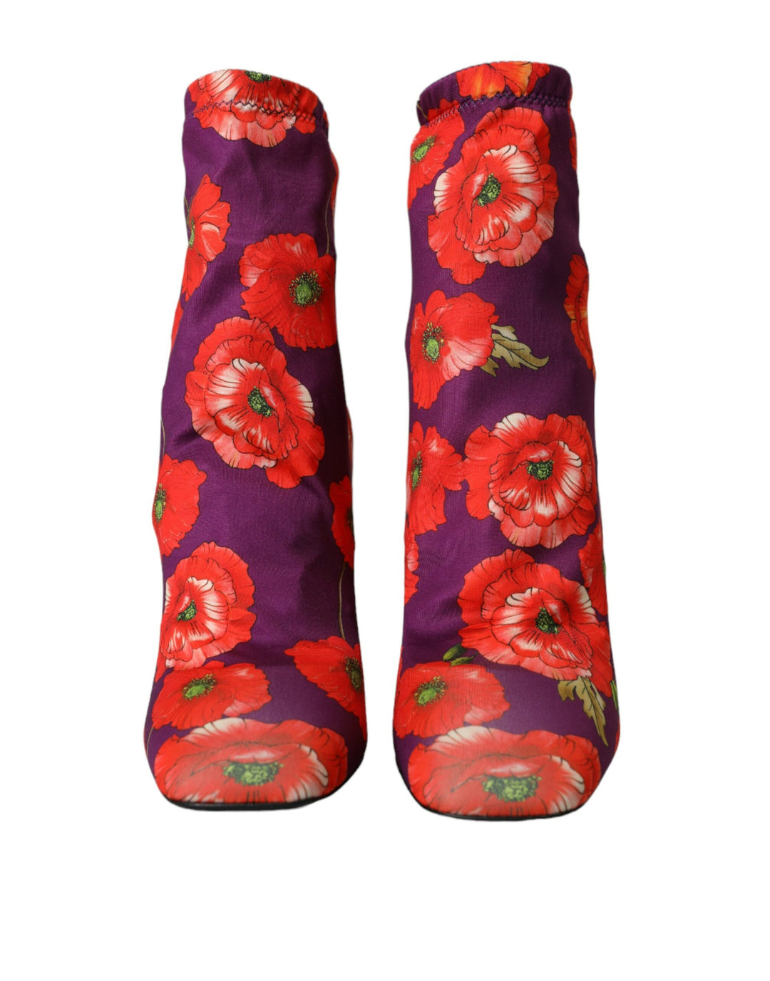 Chaussures Dolce &amp; Gabbana en jersey extensible à fleurs violettes