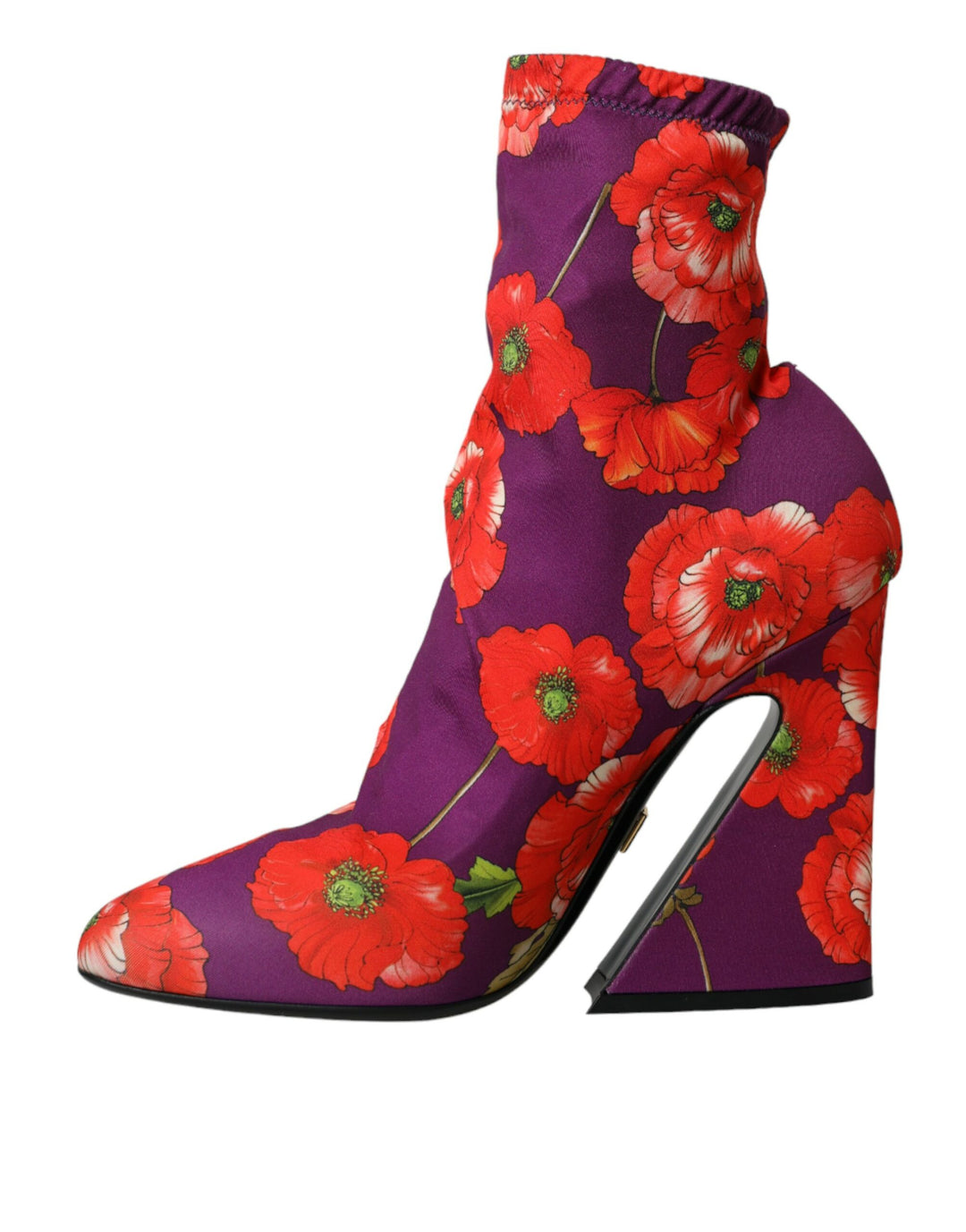Chaussures Dolce &amp; Gabbana en jersey extensible à fleurs violettes