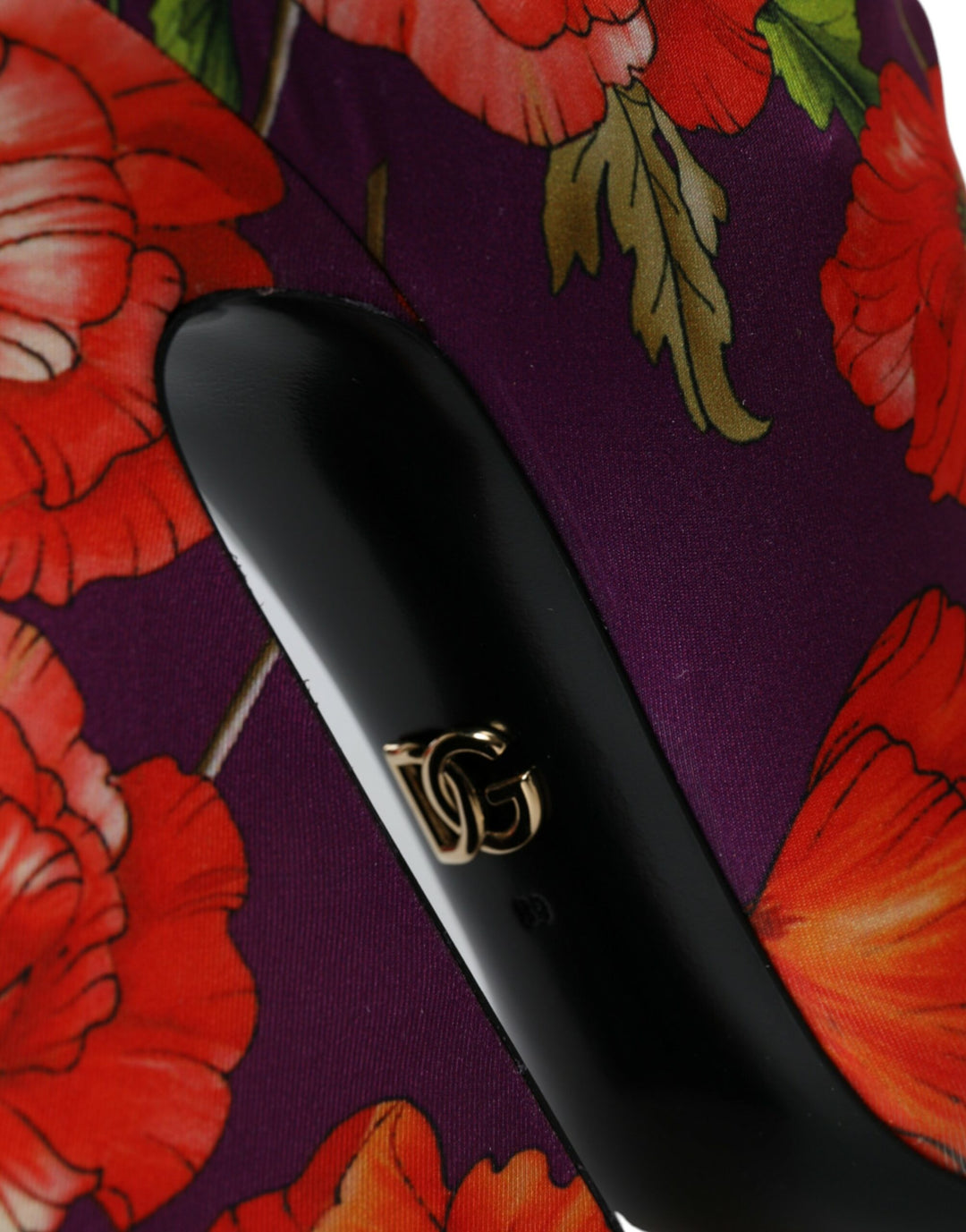 Chaussures Dolce &amp; Gabbana en jersey extensible à fleurs violettes