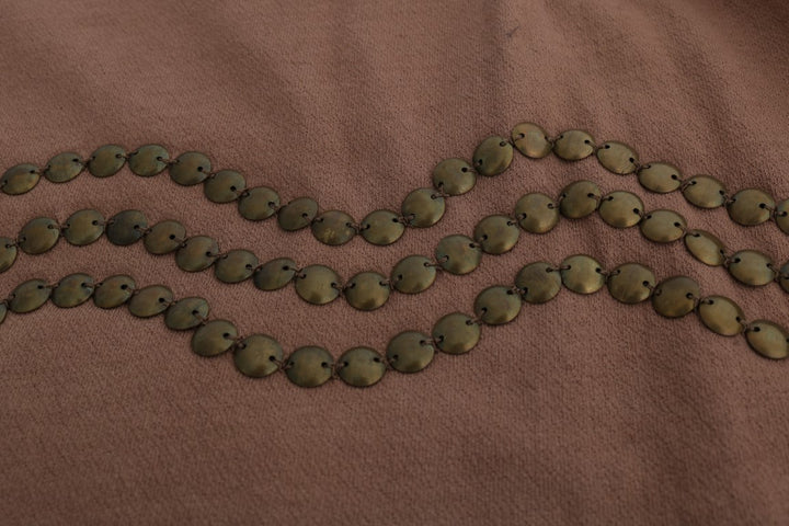 Pull ras du cou en coton marron chic John Galliano