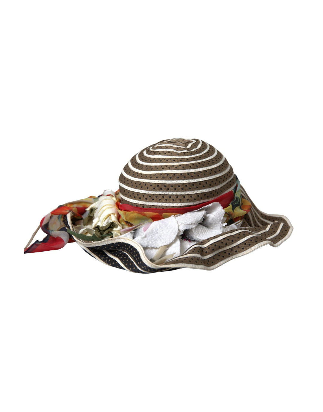 Sombrero flexible de ala ancha con diseño de fantasía multicolor de Dolce &amp;amp; Gabbana