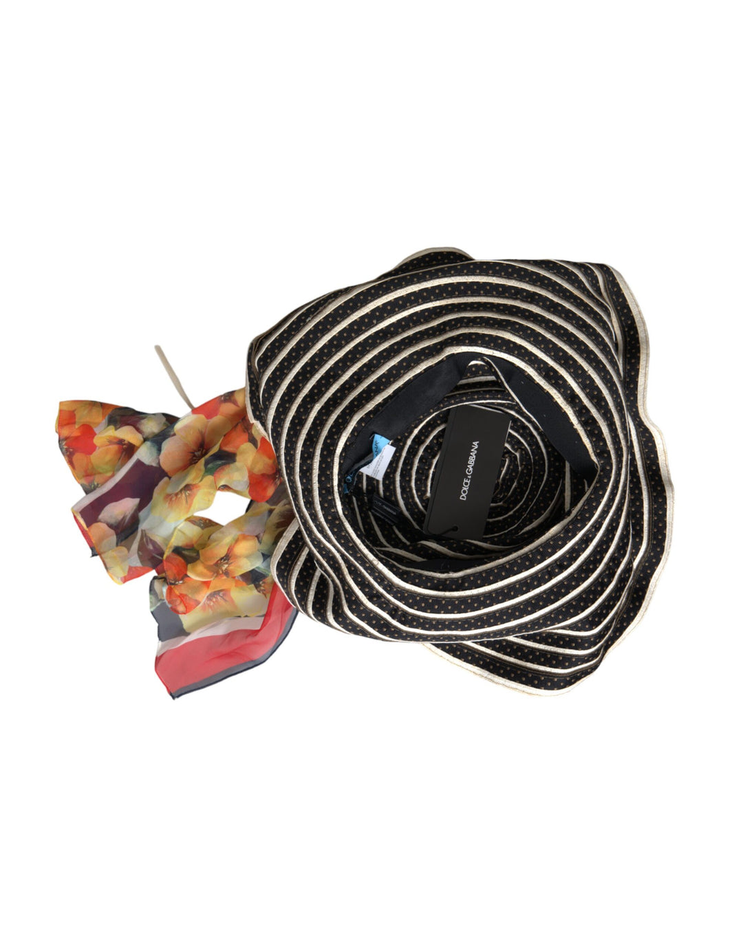 Sombrero flexible de ala ancha con diseño de fantasía multicolor de Dolce &amp;amp; Gabbana