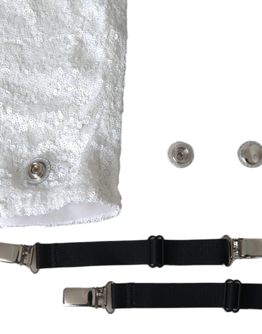 Botas altas hasta la rodilla con tacón de aguja blanco de Dolce &amp; Gabbana